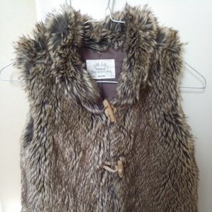 Faux fur vest